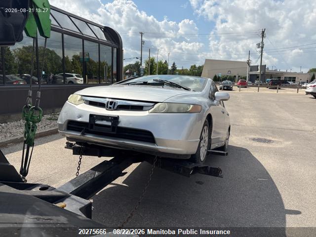 20275666 :رقم المزاد ، 2HGFA16538H110484 vin ، 2008 Honda Civic Lx-sr مزاد بيع