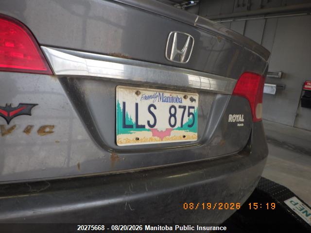 20275668 :رقم المزاد ، 2HGFA16669H101255 vin ، 2009 Honda Civic Sport مزاد بيع