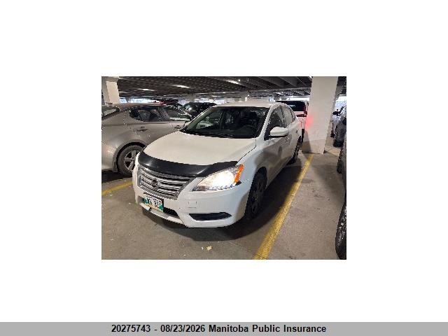 2015 Nissan Sentra 1.8 S მანქანა იყიდება აუქციონზე, vin: 3N1AB7AP1FL643281, აუქციონის ნომერი: 20275743