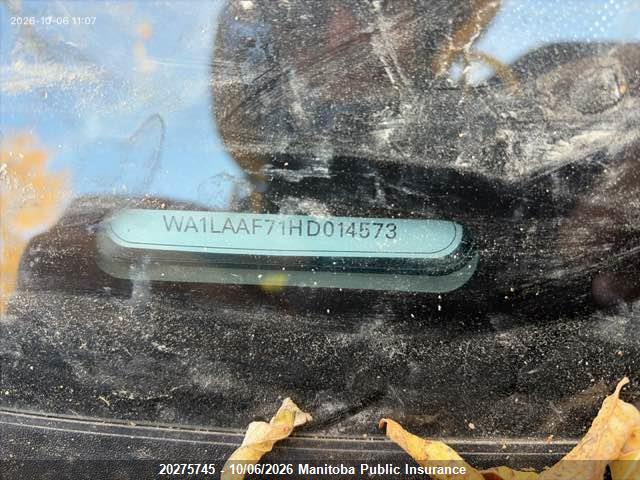 WA1LAAF71HD014573 Audi Q7 V6