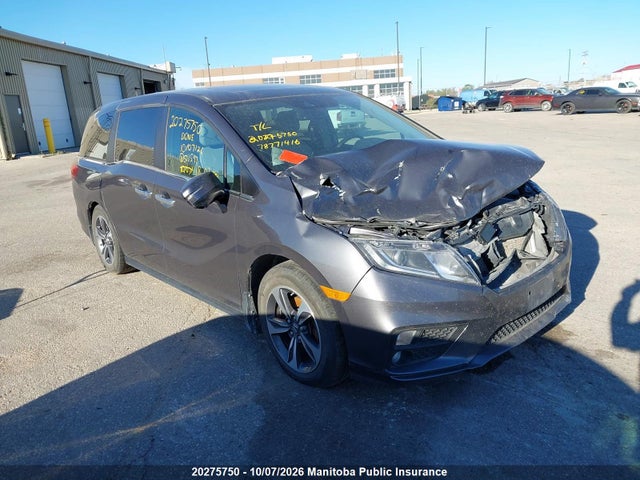 20275750 :رقم المزاد ، 5FNRL6H41JB511597 vin ، 2018 Honda Odyssey Ex مزاد بيع
