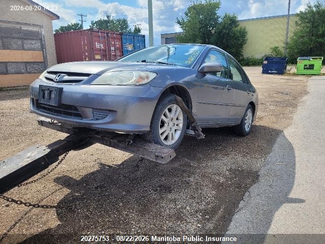 Aukcja sprzedaży 2005 Honda Civic Lx-g, vin: 2HGES16665H047636, numer aukcji: 20275753