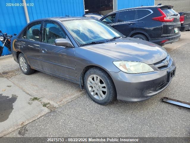 Aukcja sprzedaży 2005 Honda Civic Lx-g, vin: 2HGES16665H047636, numer aukcji: 20275753