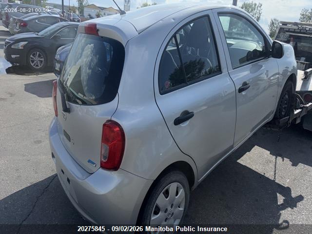 20275845 :رقم المزاد ، 3N1CK3CP4FL205143 vin ، 2015 Nissan Micra S مزاد بيع