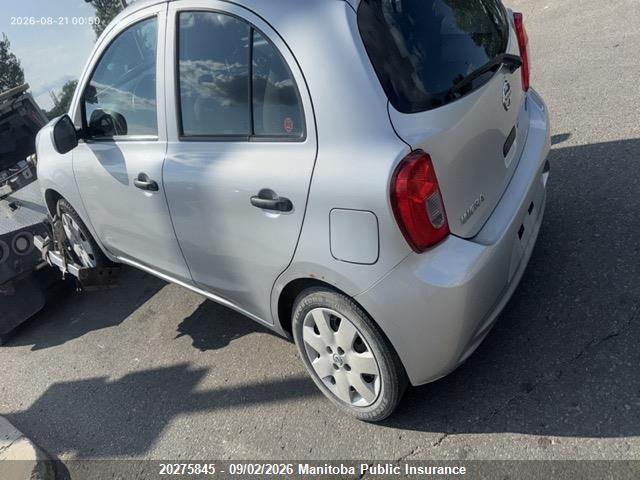 20275845 :رقم المزاد ، 3N1CK3CP4FL205143 vin ، 2015 Nissan Micra S مزاد بيع