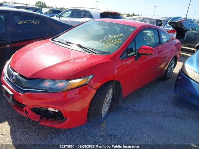 Honda Civic Lx 2014 2HGFG3B42EH002490 Image 2