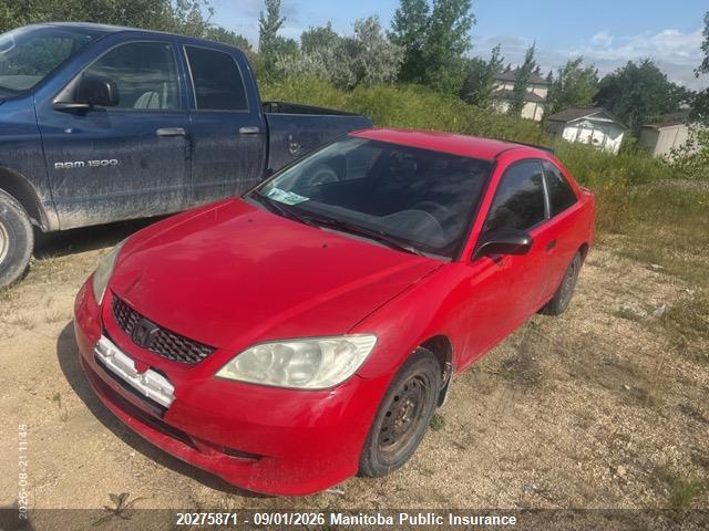 Продаж на аукціоні авто 2005 Honda Civic Dx, vin: 1HGEM22215L808319, номер лоту: 20275871