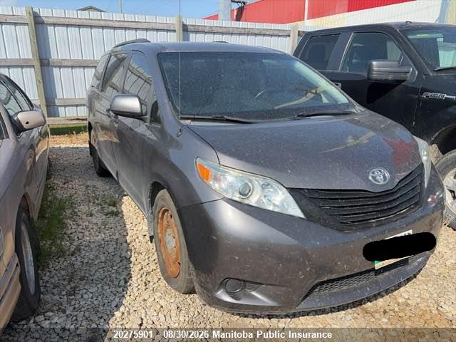 2011 Toyota Sienna Ce V6 მანქანა იყიდება აუქციონზე, vin: 5TDZK3DC2BS138890, აუქციონის ნომერი: 20275901