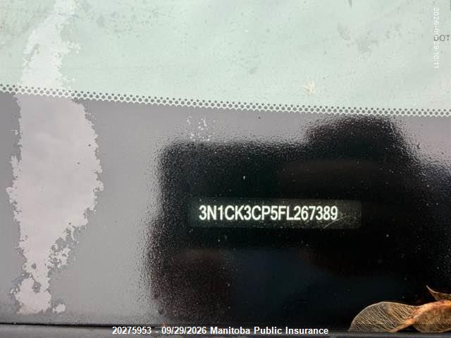 20275953 :رقم المزاد ، 3N1CK3CP5FL267389 vin ، 2015 Nissan Micra Sr مزاد بيع