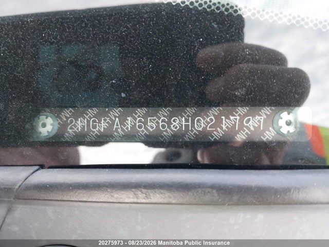 20275973 :رقم المزاد ، 2HGFA16568H021797 vin ، 2008 Honda Civic Lx-sr مزاد بيع