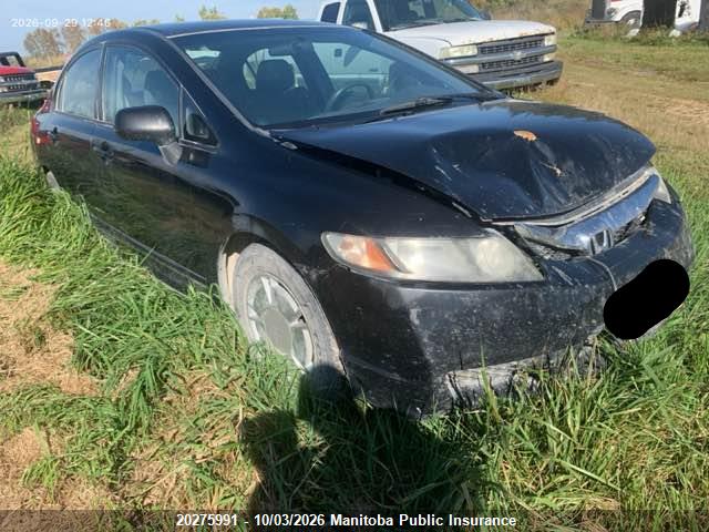 20275991 :رقم المزاد ، 2HGFA16499H035007 vin ، 2009 Honda Civic Dx-g مزاد بيع