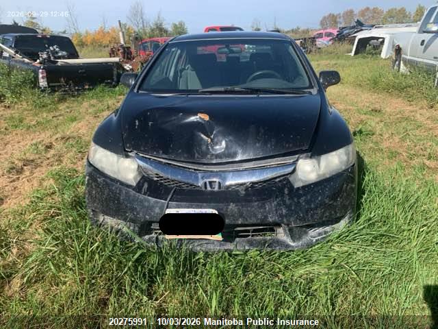 20275991 :رقم المزاد ، 2HGFA16499H035007 vin ، 2009 Honda Civic Dx-g مزاد بيع
