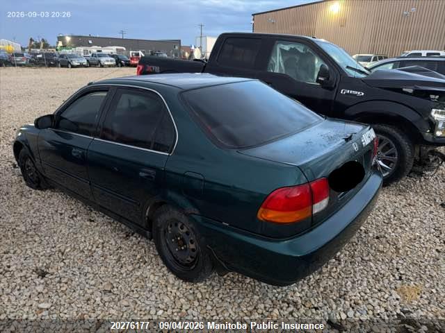 1998 Honda Civic Ex მანქანა იყიდება აუქციონზე, vin: 2HGEJ6585WH906476, აუქციონის ნომერი: 20276177