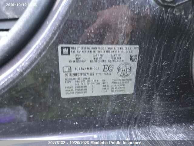 GMC Sierra 1500 Sle Crew Cab 2015 3GTU2UEC8FG271026 Image 9