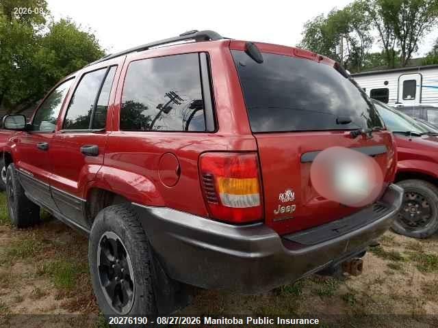 2004 Jeep Grand Cherokee Laredo მანქანა იყიდება აუქციონზე, vin: 1J4GW48S84C296295, აუქციონის ნომერი: 20276190