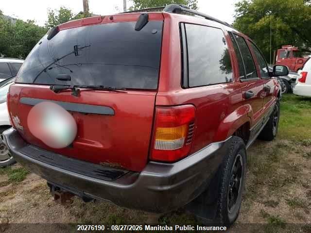 2004 Jeep Grand Cherokee Laredo მანქანა იყიდება აუქციონზე, vin: 1J4GW48S84C296295, აუქციონის ნომერი: 20276190
