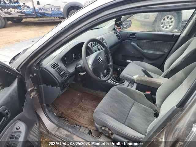 Продаж на аукціоні авто 2005 Honda Civic Lx-se, vin: 2HGES15605H020580, номер лоту: 20276194