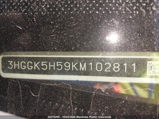 Honda FIT LX 2019 3HGGK5H59KM102811 Image 9