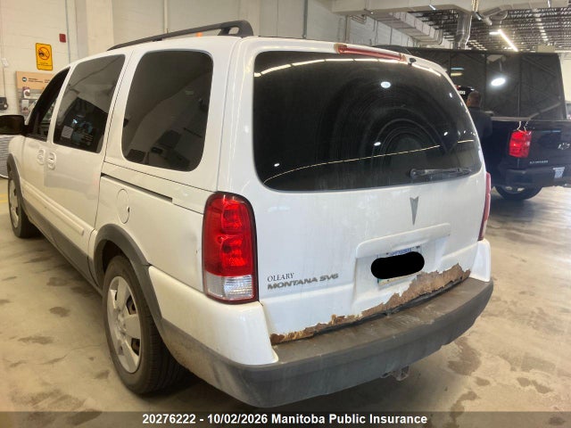 2009 Pontiac Montana Sv6 მანქანა იყიდება აუქციონზე, vin: 1GMDV23109D106534, აუქციონის ნომერი: 20276222