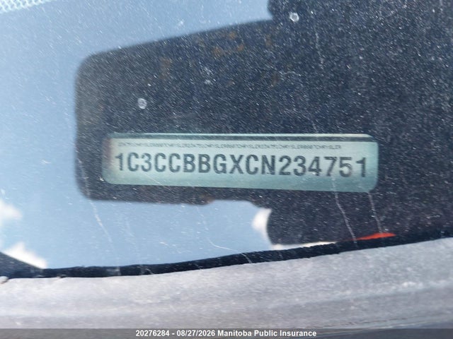 20276284 :رقم المزاد ، 1C3CCBBGXCN234751 vin ، 2012 Chrysler 200 S V6 مزاد بيع