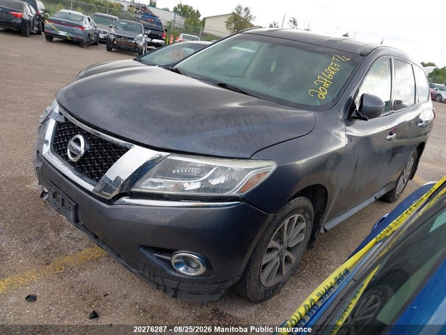 2014 Nissan Pathfinder S მანქანა იყიდება აუქციონზე, vin: 5N1AR2MM1EC651254, აუქციონის ნომერი: 20276287
