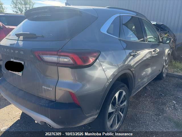 20276309 :رقم المزاد ، 1FMCU9JA6PUA26498 vin ، 2023 Ford Escape Platinum 2.0t مزاد بيع