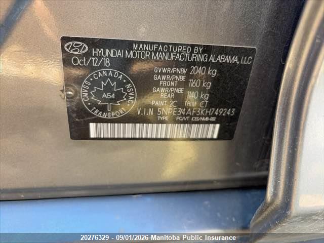 Hyundai Sonata Sport 2019 5NPE34AF3KH749243 Image 7