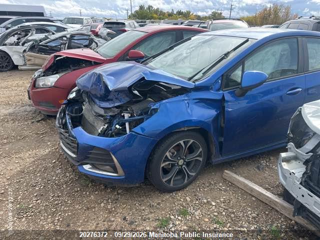 2019 Chevrolet Cruze Lt Turbo მანქანა იყიდება აუქციონზე, vin: 1G1BE5SM1K7105091, აუქციონის ნომერი: 20276372