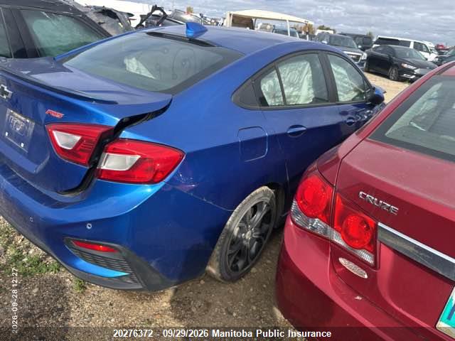 2019 Chevrolet Cruze Lt Turbo მანქანა იყიდება აუქციონზე, vin: 1G1BE5SM1K7105091, აუქციონის ნომერი: 20276372