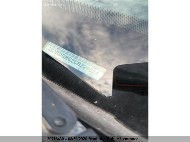 20276430 :رقم المزاد ، 2C4RDGBG2CR229661 vin ، 2012 Dodge Grand Caravan Crew مزاد بيع