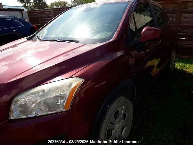 Chevrolet TRAX LS 2015 3GNCJKSBXFL180160 Image 2