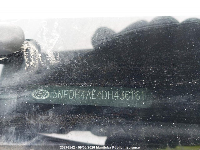 2013 Hyundai Elantra Gls/limited მანქანა იყიდება აუქციონზე, vin: 5NPDH4AE4DH436161, აუქციონის ნომერი: 20276542