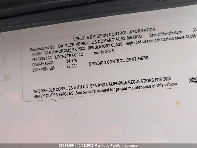 Freightliner Cascadia 126 2021 3AKJHHDRXMSMK7563 Image 9