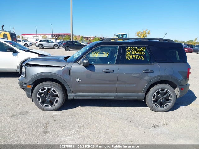 20276687 :رقم المزاد ، 3FMCR9C60RRE97308 vin ، 2024 Ford Bronco Sport Outer Banks مزاد بيع