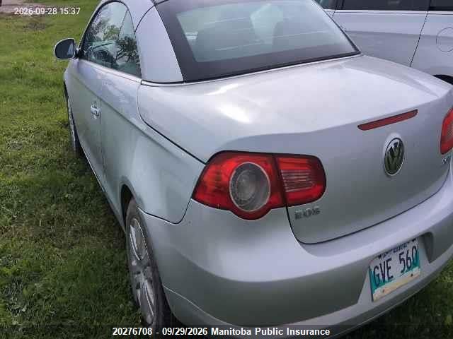 2007 Volkswagen Eos 2.0t მანქანა იყიდება აუქციონზე, vin: WVWBA71F37V004199, აუქციონის ნომერი: 20276708