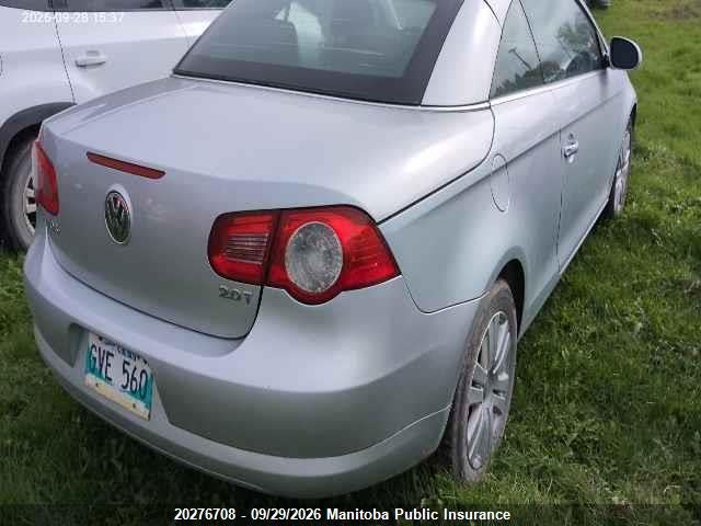 2007 Volkswagen Eos 2.0t მანქანა იყიდება აუქციონზე, vin: WVWBA71F37V004199, აუქციონის ნომერი: 20276708