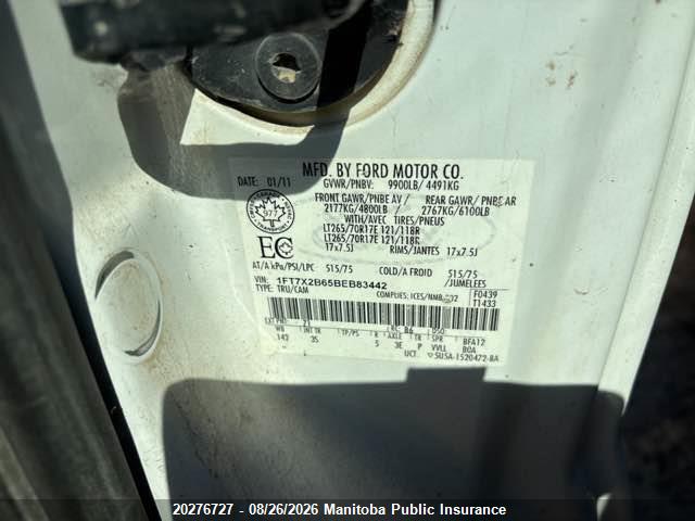 Aukcja sprzedaży 2011 Ford F250 Sd Xlt Supercab, vin: 1FT7X2B65BEB83442, numer aukcji: 20276727
