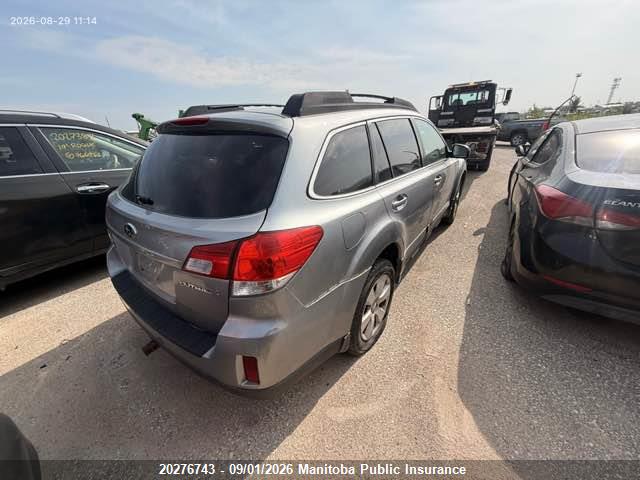 20276743 :رقم المزاد ، 4S4BRGBC8B3366915 vin ، 2011 Subaru Outback 2.5i مزاد بيع