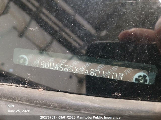 20276759 :رقم المزاد ، 19UUA865X9A801107 vin ، 2009 Acura Tl مزاد بيع