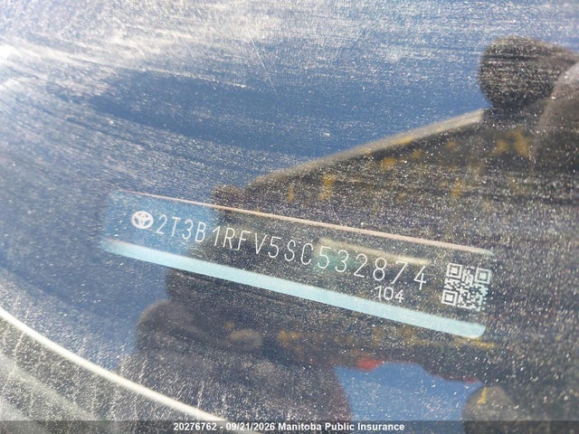 Aukcja sprzedaży 2025 Toyota Rav4 Le, vin: 2T3B1RFV5SC532874, numer aukcji: 20276762