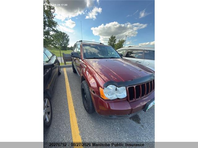 2008 Jeep Grand Cherokee Laredo მანქანა იყიდება აუქციონზე, vin: 1J8GR48K98C160771, აუქციონის ნომერი: 20276792