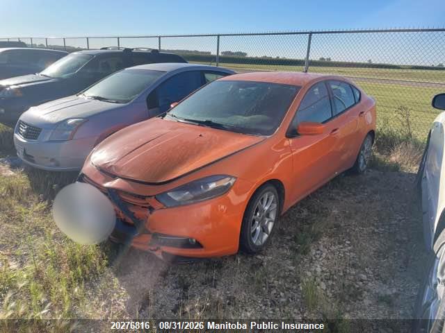 Aukcja sprzedaży 2013 Dodge Dart Sxt, vin: 1C3CDFBH3DD201806, numer aukcji: 20276816