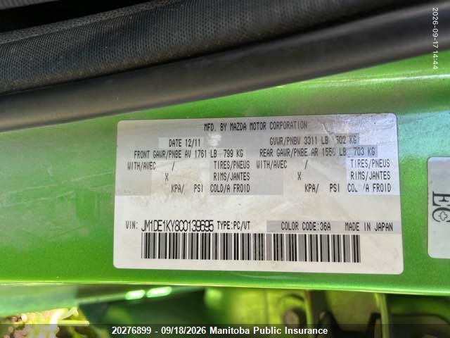 Продаж на аукціоні авто 2012 Mazda 2 Mazda Gx, vin: JM1DE1KY8C0139695, номер лоту: 20276899
