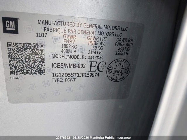 Chevrolet MALIBU LT 2018 1G1ZD5ST3JF159974 Image 9