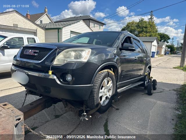 Продаж на аукціоні авто 2010 Gmc Acadia Sle, vin: 1GKLVLED9AJ184544, номер лоту: 20276958