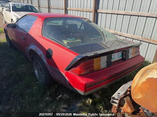 1985 Chevrolet Camaro მანქანა იყიდება აუქციონზე, vin: 1G1FP87SXFL443607, აუქციონის ნომერი: 20276997