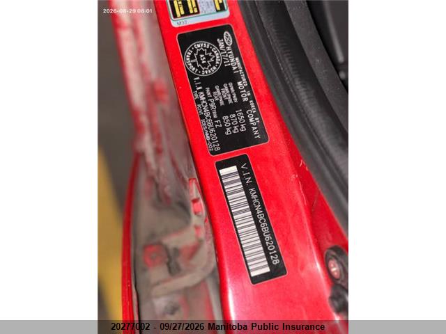 Aukcja sprzedaży 2011 Hyundai Accent Gls, vin: KMHCN4BC6BU620128, numer aukcji: 20277002