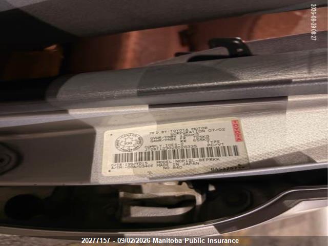 20277157 :رقم المزاد ، JTDBT123025028335 vin ، 2002 Toyota Echo مزاد بيع
