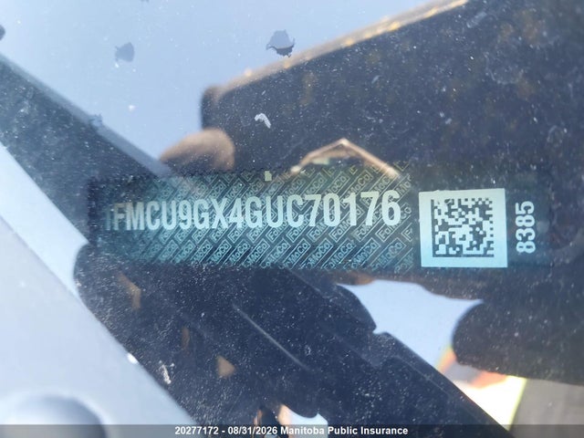 Продаж на аукціоні авто 2016 Ford Escape Se, vin: 1FMCU9GX4GUC70176, номер лоту: 20277172