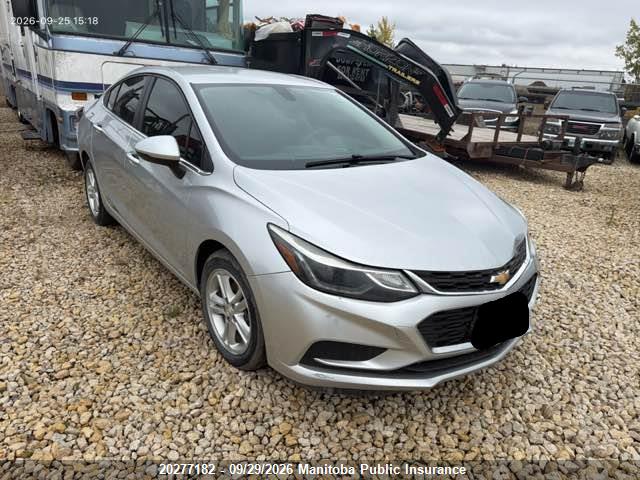 Aukcja sprzedaży 2017 Chevrolet Cruze Lt Turbo, vin: 3G1BE5SM1HS598457, numer aukcji: 20277182